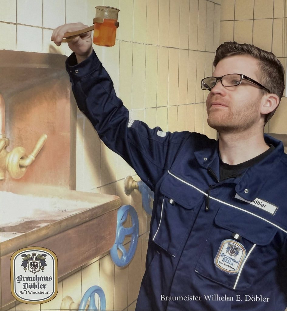 Der Sud im Brauhaus wird optisch kontrolliert